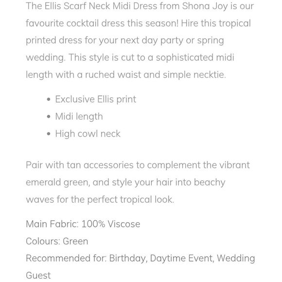 SHONA JOY NWT Ellis Scarf Dress - Picture 9 of 9